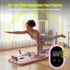 MaxU Foldable Pilates Reformer Board with Counter – Pink feature image 8