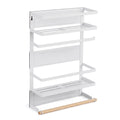 Adivo 2-Tier Magnetic Fridge Spice Rack – White