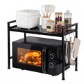 Adivo 2-Tier Microwave Oven Rack – Black