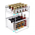 Adivo 2-Tier Sliding Drawer Organiser – White