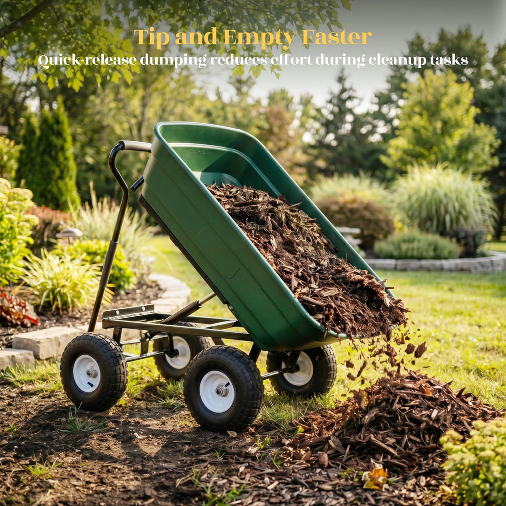 Hortikraft 270 kg Garden Dump Cart, view 3