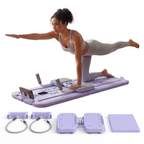 MaxU Foldable Pilates Reformer Board with Counter – Lavender feature image 1