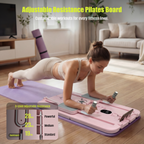 MaxU Foldable Pilates Reformer Board with Counter – Pink feature image 2