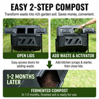 Hortikraft 160 L Tumbling Compost Bin – feature and detail image 2