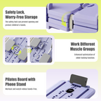 MaxU Foldable Pilates Reformer Board with Counter – Lavender feature image 4