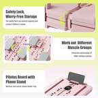 MaxU Foldable Pilates Reformer Board with Counter – Pink feature image 6