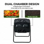 Hortikraft 160 L Tumbling Compost Bin – feature and detail image 8
