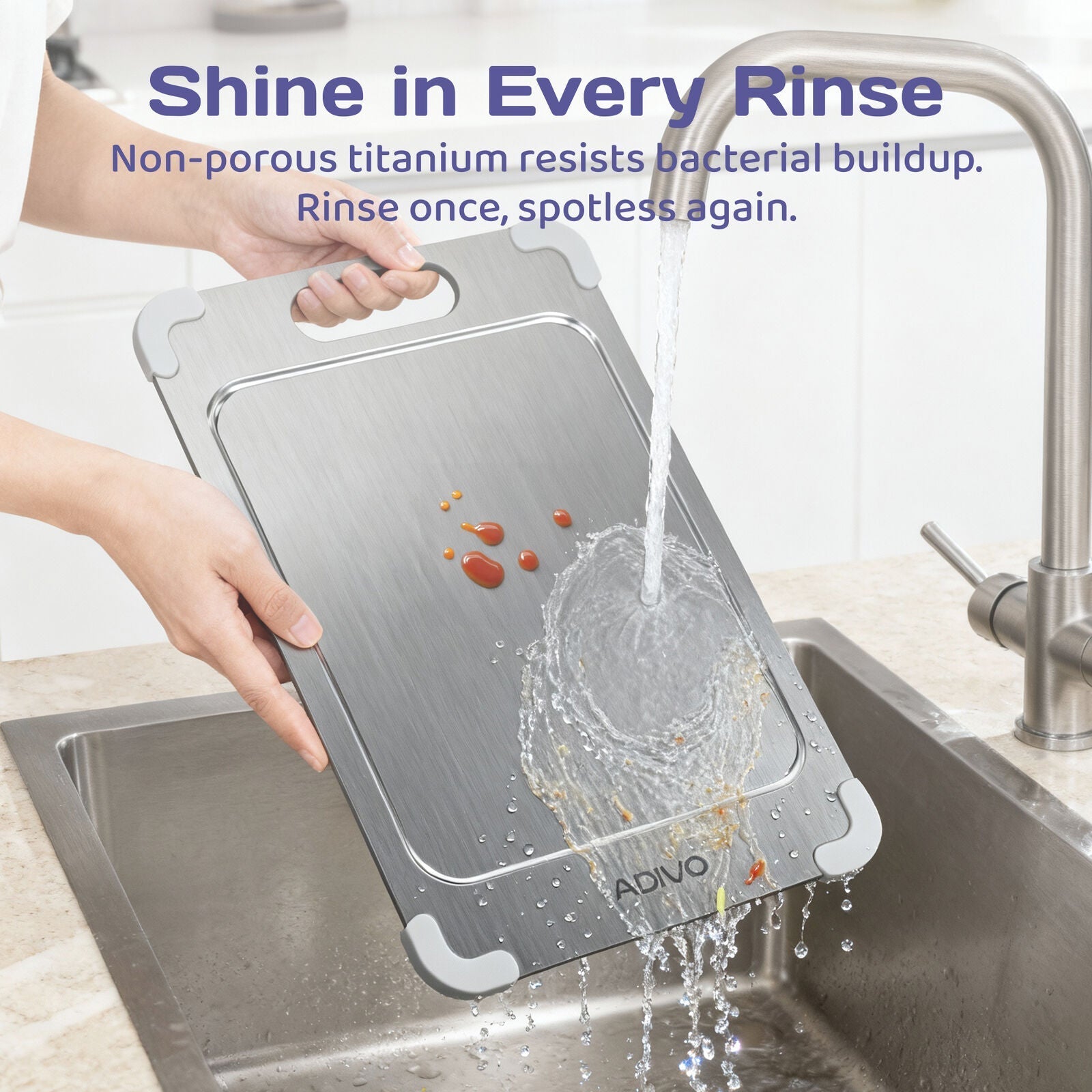 Adivo Titanium Cutting Board – feature and detail image 4