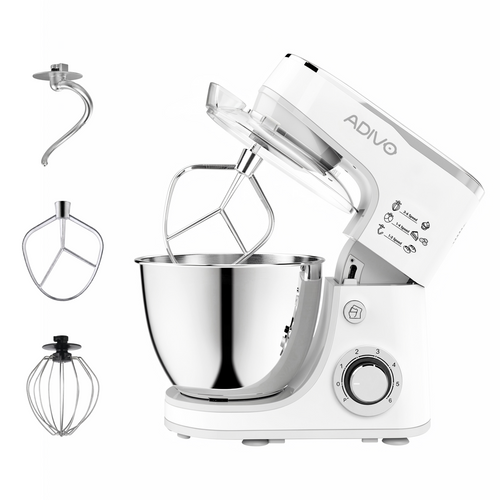 Adivo 1300W 5L Stand Mixer – Grey