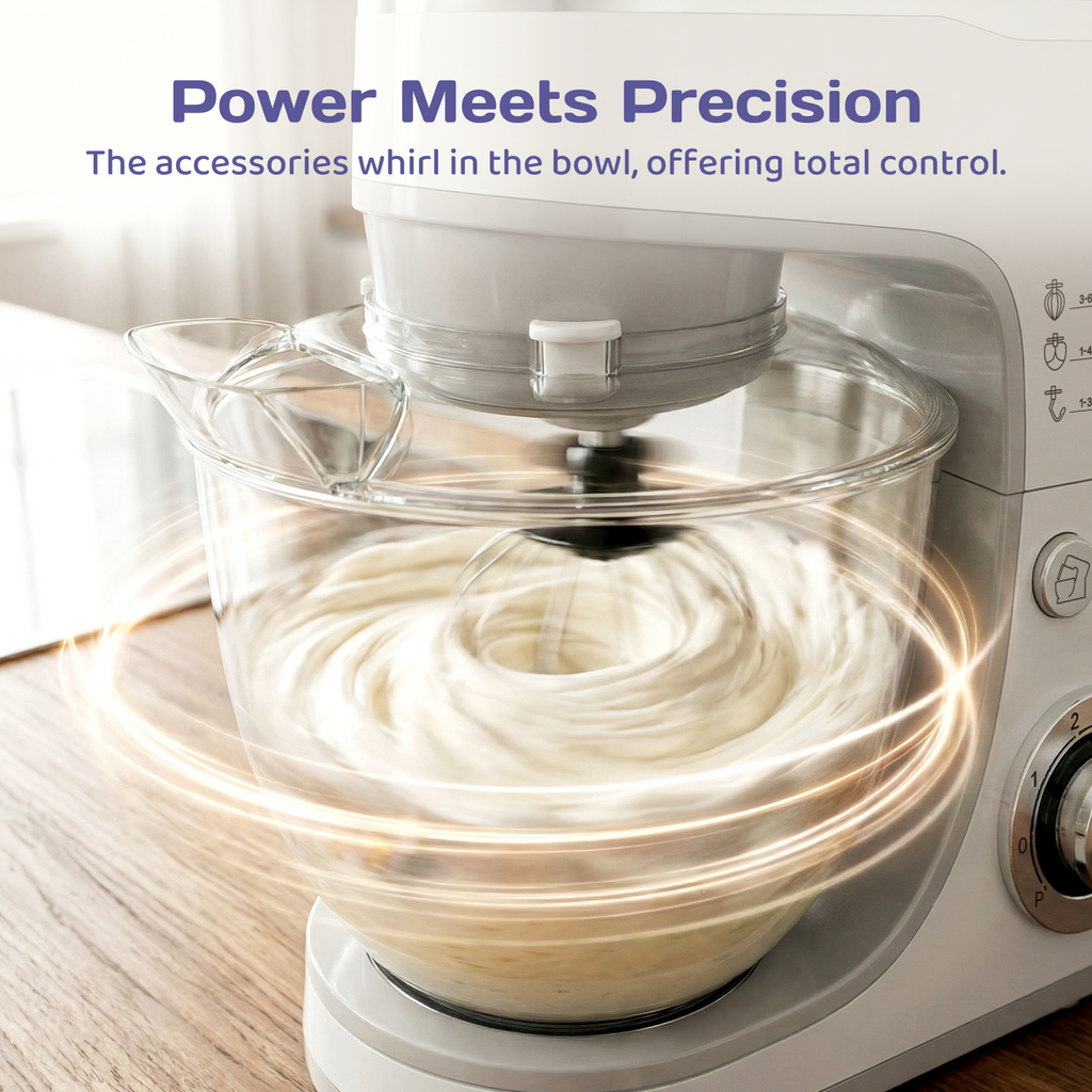 Adivo 1300W 5L Stand Mixer – Grey – Image 3