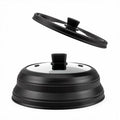 Adivo Collapsible Silicone Splatter Guard – Black / Small