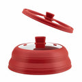 Adivo Collapsible Silicone Splatter Guard – Red / Small