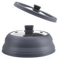 Adivo Collapsible Silicone Splatter Guard – Gray / Small