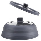 Adivo Collapsible Silicone Splatter Guard – Gray / Small