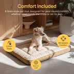 Viviendo Dog Crate End Table with Mat and Charging Station – Brown, view 6