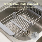 Adivo Expandable Over-Sink Dish Rack – Grey, view 6