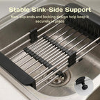 Adivo Expandable Over-Sink Dish Rack – Black, view 6