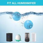 LIVATRO Humidifier Water Filter Balls 6-Pack - Blue
