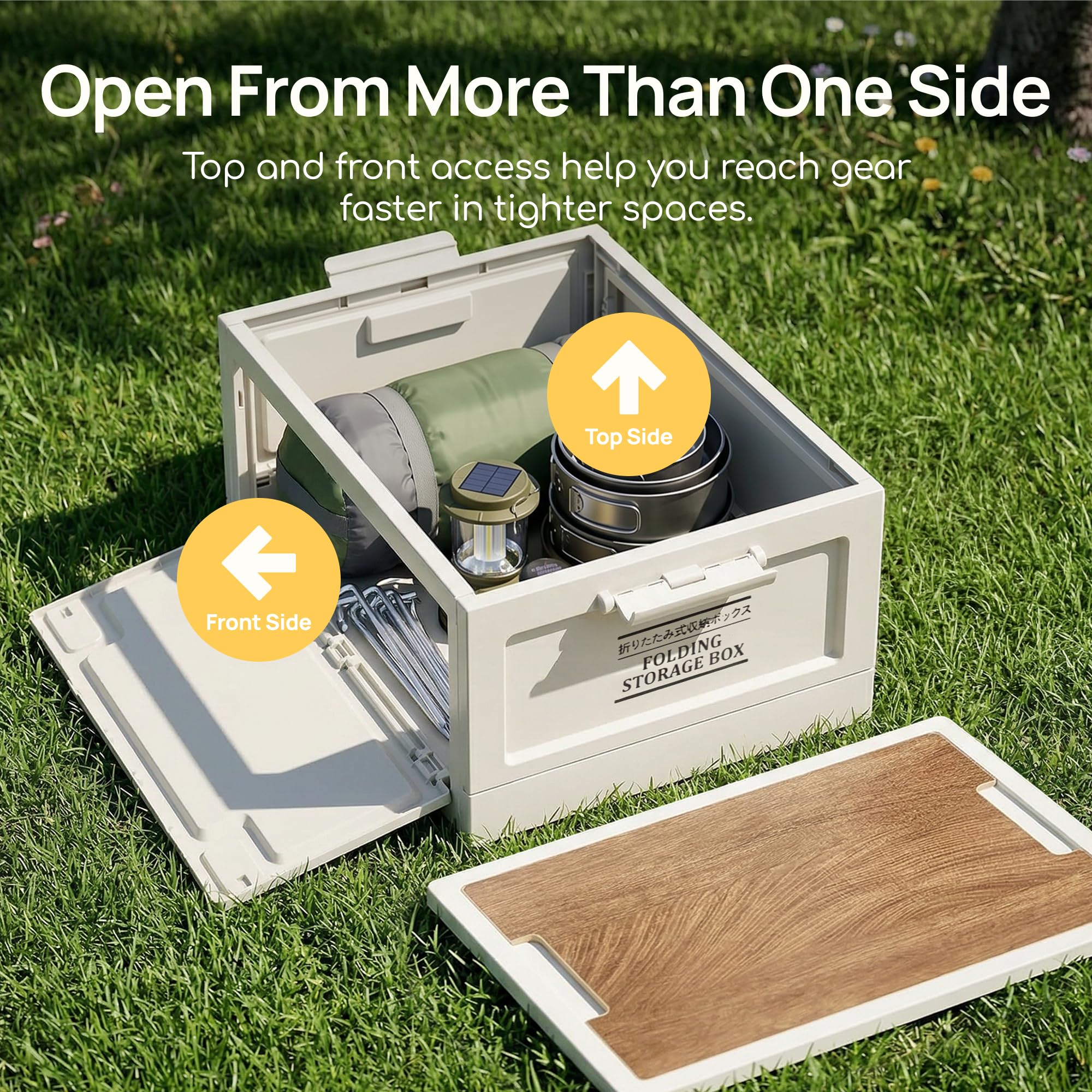 Viviendo Foldable Camping Storage Box – 30L, view 3