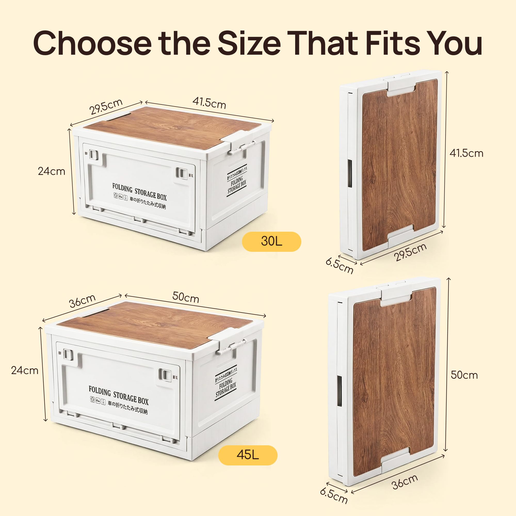 Viviendo Foldable Camping Storage Box – 30L, view 7