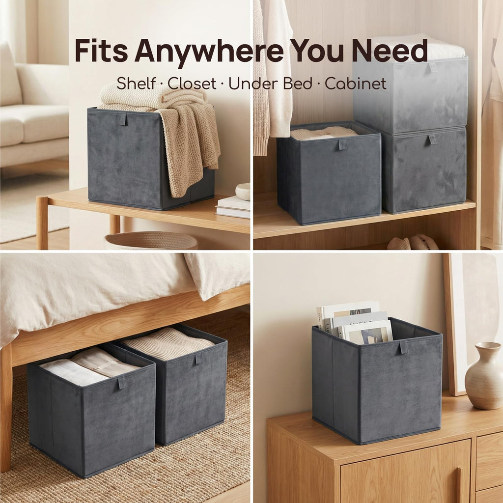 Viviendo Foldable Fabric Storage Bins – 2 Pack, view 6
