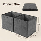 Viviendo Foldable Fabric Storage Bins – 2 Pack, view 8