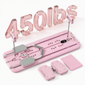MaxU Foldable Pilates Reformer Board with Counter – Pink