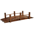 Hortikraft 160 cm Wooden Garden Bridge