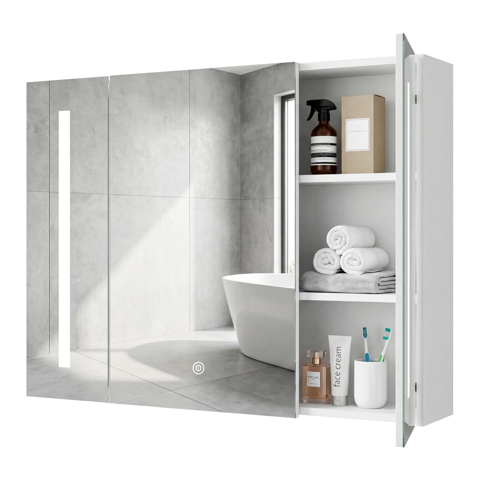 Viviendo LED Bathroom Mirror Cabinet – 900mm