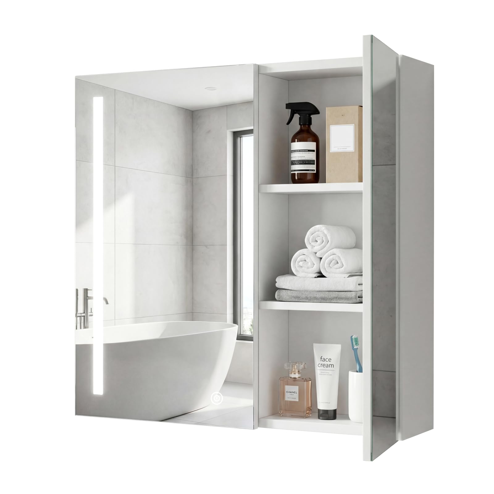 Viviendo LED Bathroom Mirror Cabinet – 750mm
