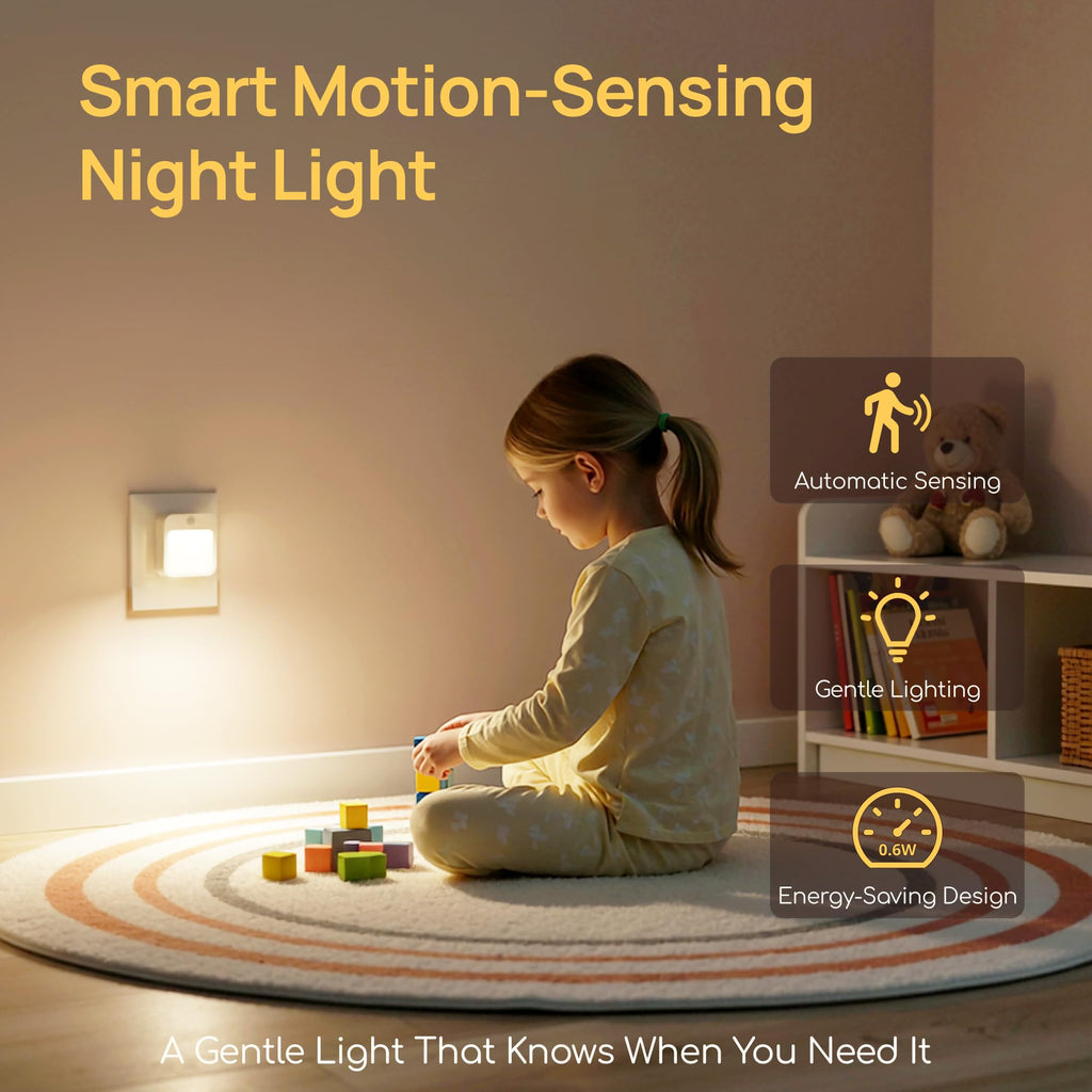 Viviendo Plug-In Motion Sensor Night Lights – 2 Pack, view 2