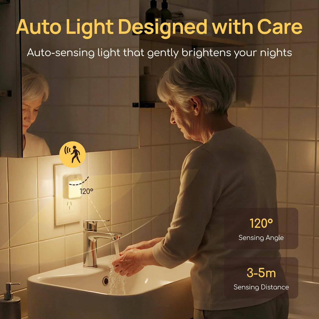 Viviendo Plug-In Motion Sensor Night Lights – 2 Pack, view 4