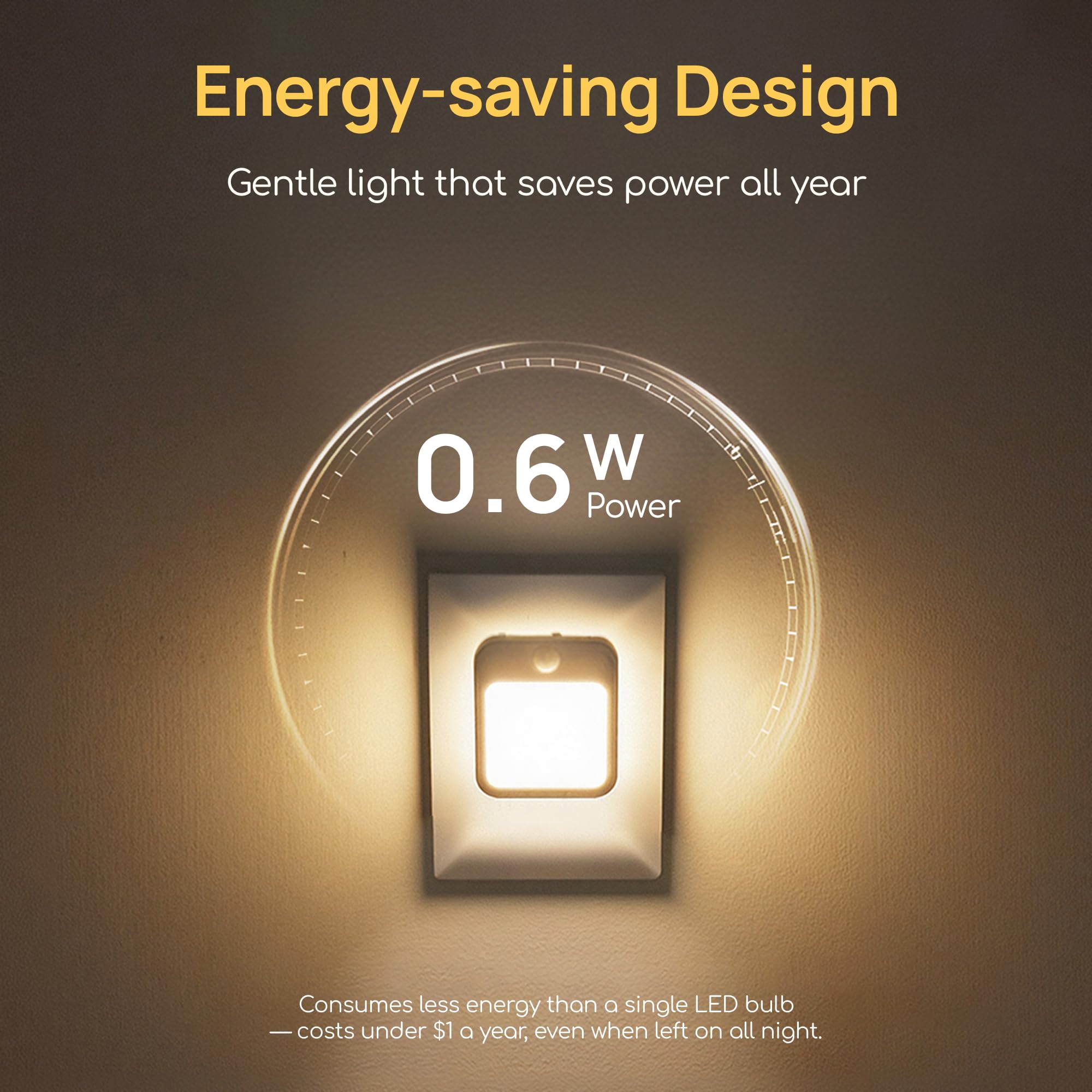 Viviendo Plug-In Motion Sensor Night Lights – 2 Pack, view 6