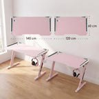Viviendo RGB Gaming Desk – Pink / 140 cm, view 9
