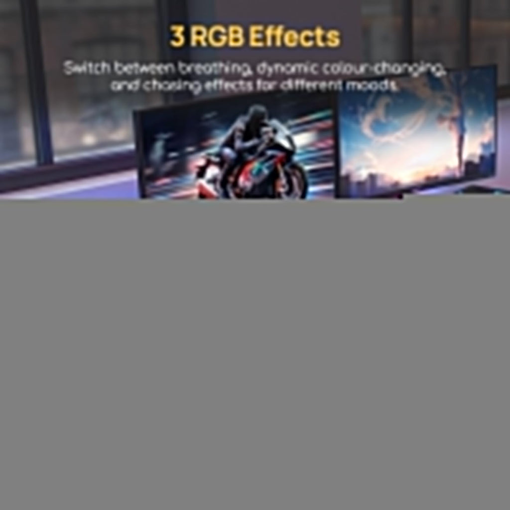 Viviendo RGB Gaming Desk – Black / 140 cm, view 4
