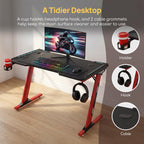 Viviendo RGB Gaming Desk – Red / 120 cm, view 6