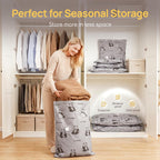 Viviendo Vacuum Storage Bags with Hand Pump – 6 Pack, view 6
