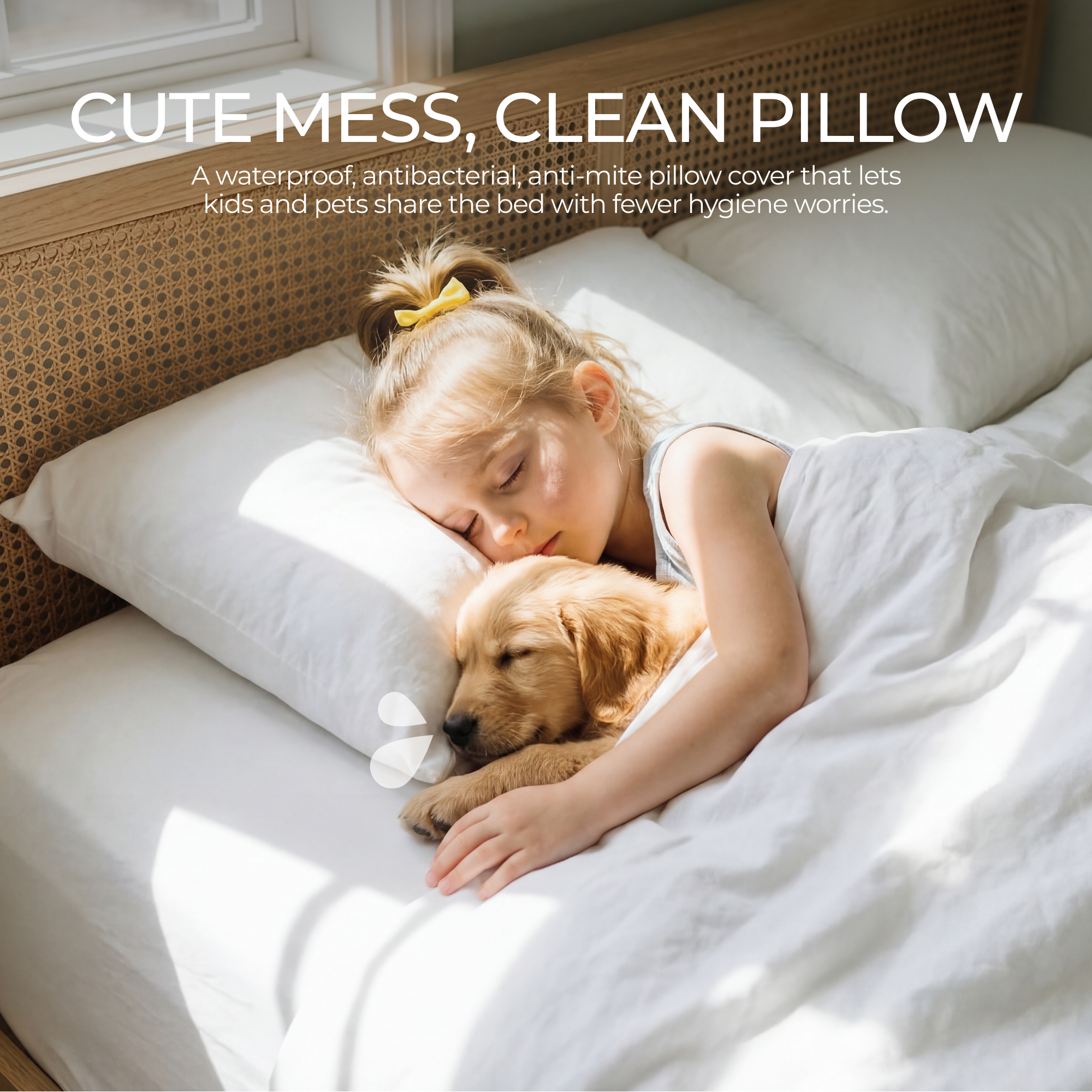Faunna Waterproof Cotton Pillow Protectors – 2 Pack – Queen, view 4