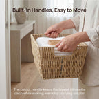 Viviendo Woven Paper Storage Baskets – 2 Pack, view 6